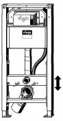 Modulo WC Prevista Dry con attacco WC con doccetta, altezza vaso regolabile 1120 mm
- ordinabile separatamente (opzionale) set di sostegno Prevista Dry ceramica WC con ridotta superficie di appog[...]